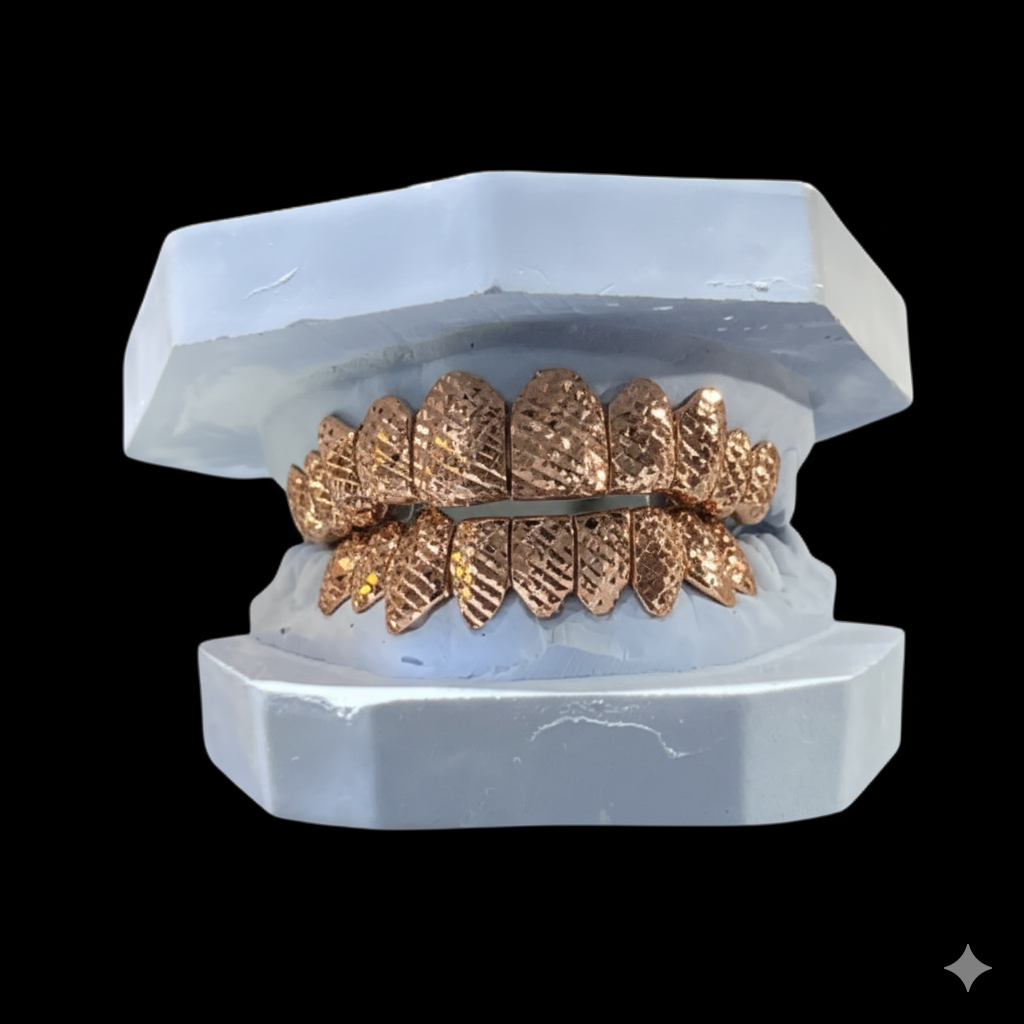 Diamond Cut Gold Grill