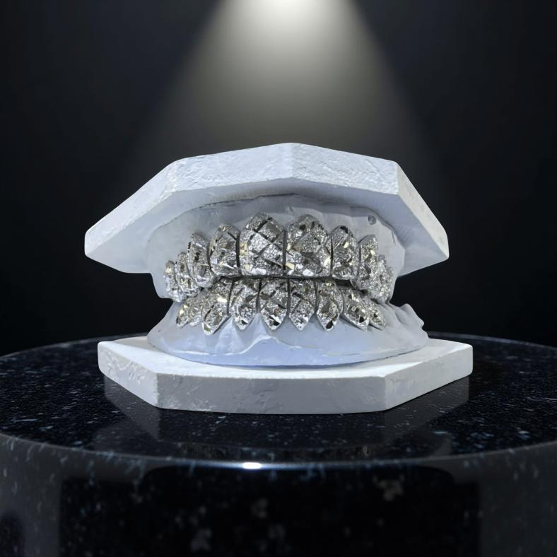 925 Silver Starburst Diamond Dust GriUst