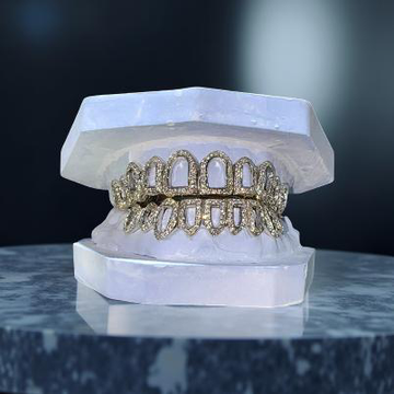 925 Silver VVS Moissanite Grill