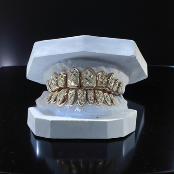 TWO TONE DIAMOND CUT & DIAMOND DUST WITH BOXES